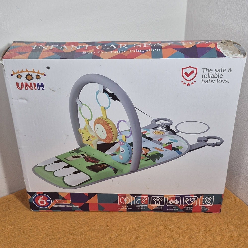 UNIH Infant Car Seat Toy 6+ Mo. NIB -Open Box